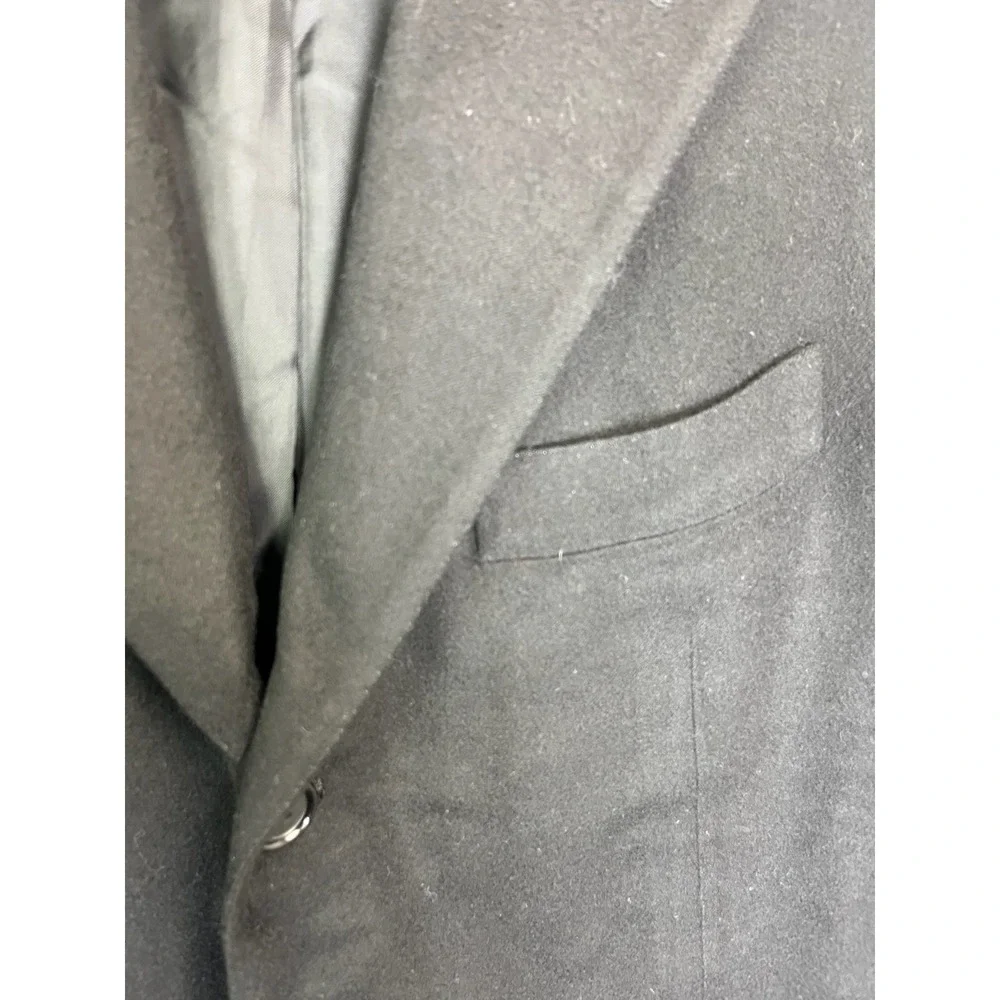Luciano Barbera Sartoriale 100% Cashmere Blazer BLACK Italy EU52 US‎ 42R